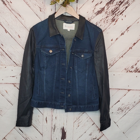 Two By Vince Camuto Crop Jeans Jacket M 